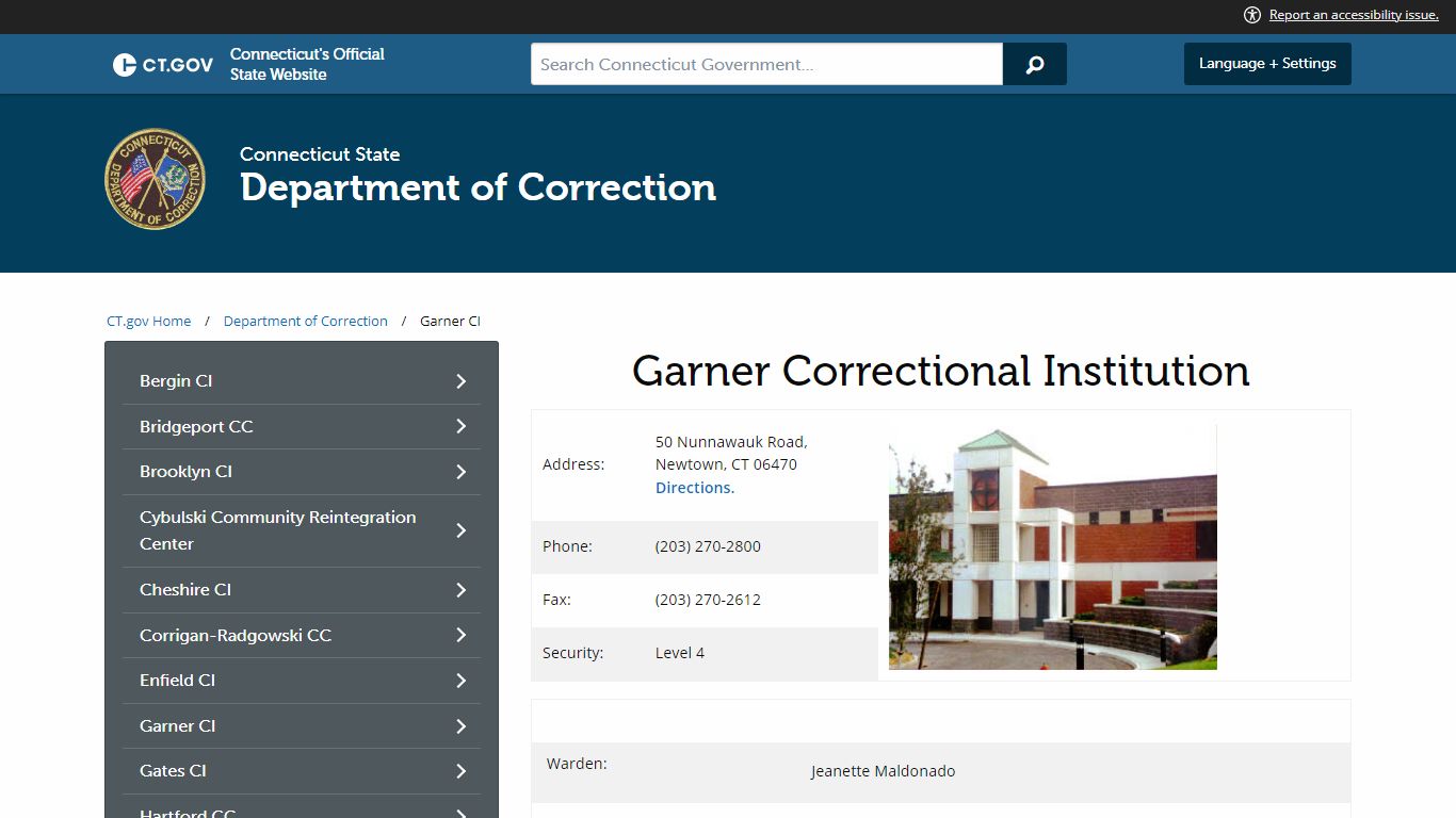 Garner CI - CT.gov